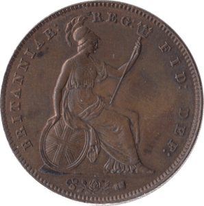 1854 PENNY ( AUNC ) - Penny - Cambridgeshire Coins