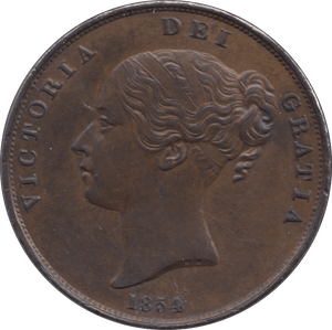 1854 PENNY ( EF ) - Penny - Cambridgeshire Coins