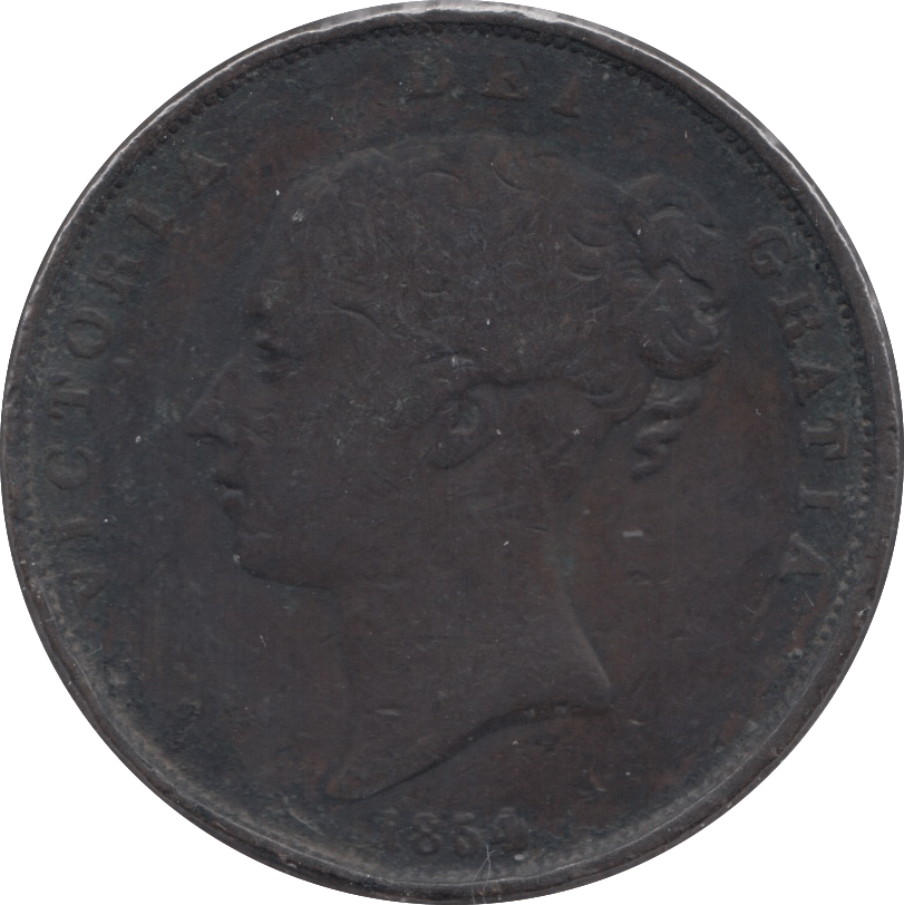 1854 PENNY ( F ) - Penny - Cambridgeshire Coins