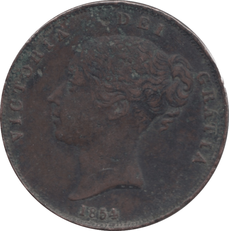 1854 PENNY ( FINE ) 2 - Penny - Cambridgeshire Coins