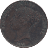 1854 PENNY ( FINE ) 2 - Penny - Cambridgeshire Coins