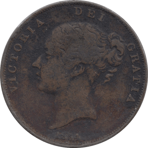 1854 PENNY ( FINE ) 3 - Penny - Cambridgeshire Coins