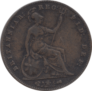 1854 PENNY ( FINE ) 3 - Penny - Cambridgeshire Coins