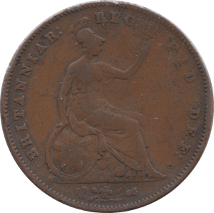 1854 PENNY ( FINE ) 4 - Penny - Cambridgeshire Coins