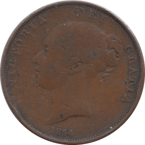 1854 PENNY ( FINE ) 4 - Penny - Cambridgeshire Coins