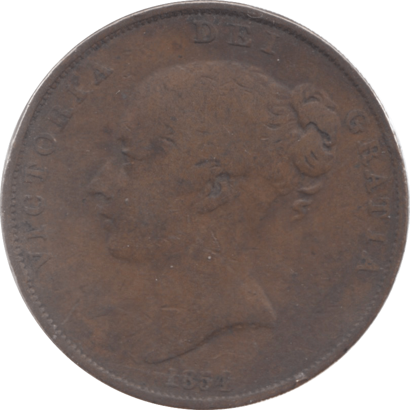 1854 PENNY ( FINE ) - Penny - Cambridgeshire Coins
