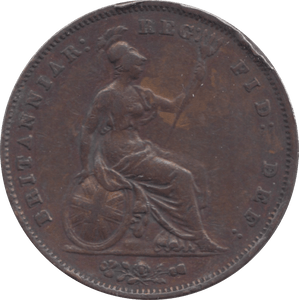 1854 PENNY ( GVF ) 1 - Penny - Cambridgeshire Coins
