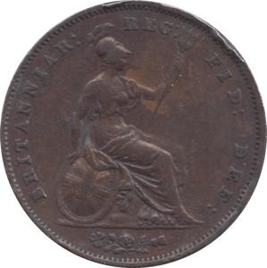 1854 PENNY ( GVF ) 1 - Penny - Cambridgeshire Coins