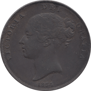 1854 PENNY ( GVF ) 1 - Penny - Cambridgeshire Coins