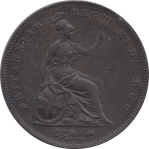 1854 PENNY ( GVF ) 1 - Penny - Cambridgeshire Coins