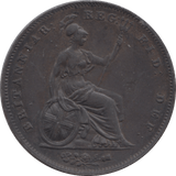 1854 PENNY ( GVF ) 1 - Penny - Cambridgeshire Coins