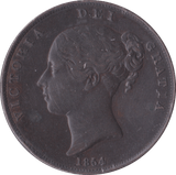 1854 PENNY ( GVF ) A - Penny - Cambridgeshire Coins