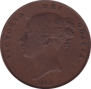 1854 PENNY ( GVF ) B - Penny - Cambridgeshire Coins