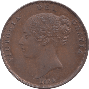 1854 PENNY ( UNC ) - Penny - Cambridgeshire Coins