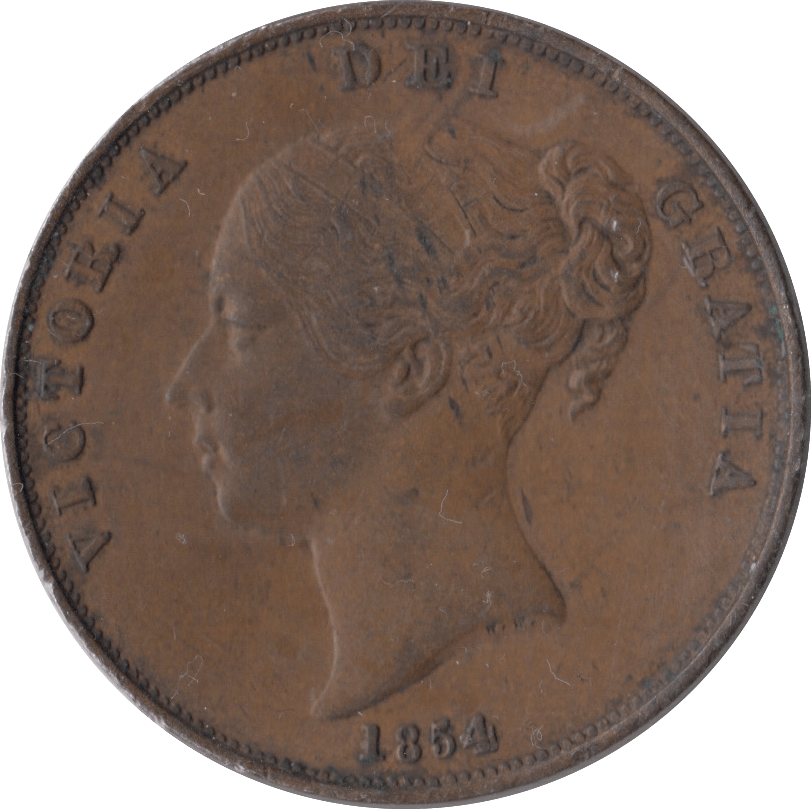 1854 PENNY ( VF ) 3 - Penny - Cambridgeshire Coins