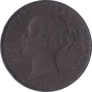 1854 PENNY ( VF ) B - Penny - Cambridgeshire Coins