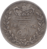 1854 THREEPENCE 2 ( FAIR ) - Threepence - Cambridgeshire Coins