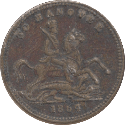 1854 TO HANOVER TOKEN - Token - Cambridgeshire Coins