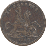 1854 TO HANOVER TOKEN - Token - Cambridgeshire Coins