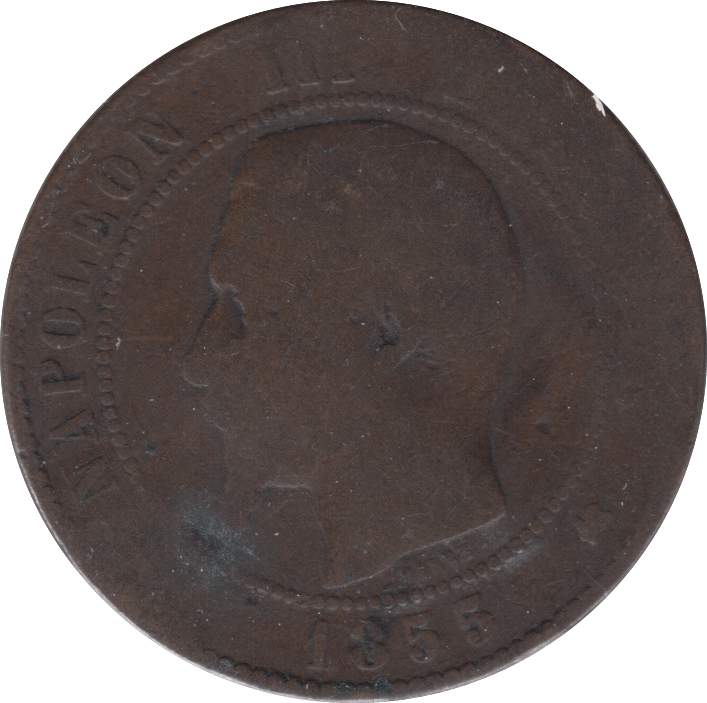 1855 10 CENTIMES FRANCE - WORLD COINS - Cambridgeshire Coins