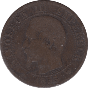 1855 10 CENTIMES FRANCE - WORLD COINS - Cambridgeshire Coins