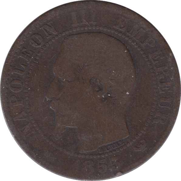 1855 10 CENTIMES FRANCE - WORLD COINS - Cambridgeshire Coins