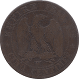 1855 10 CENTIMES FRANCE - WORLD COINS - Cambridgeshire Coins
