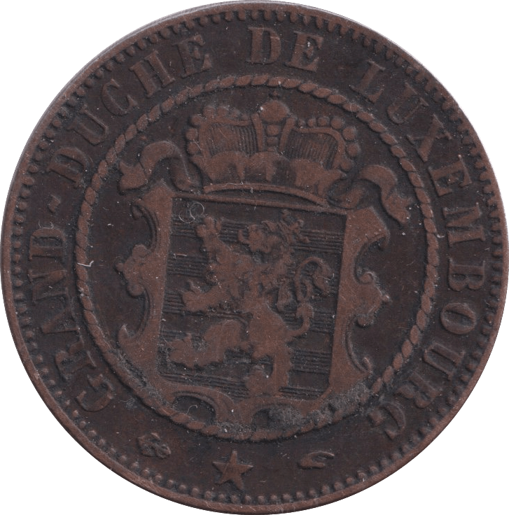 1855 10 CENTIMES LUXENBURG - WORLD COINS - Cambridgeshire Coins