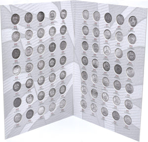 1855 - 1924 GREAT BRITISH ONE SHILLING COIN HUNT COLLECTORS ALBUM - Coin Album - Cambridgeshire Coins