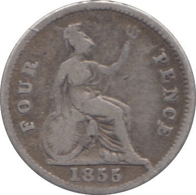1855 FOURPENCE ( FAIR ) 1 - Fourpence - Cambridgeshire Coins