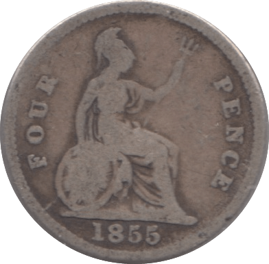 1855 FOURPENCE ( FAIR ) 8 - Fourpence - Cambridgeshire Coins