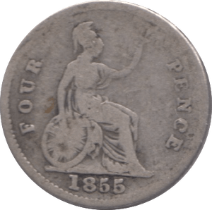 1855 FOURPENCE ( FAIR ) - Fourpence - Cambridgeshire Coins