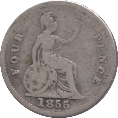 1855 FOURPENCE ( FAIR ) - Fourpence - Cambridgeshire Coins