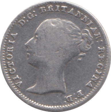 1855 FOURPENCE ( FINE ) 13 - Fourpence - Cambridgeshire Coins