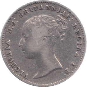 1855 FOURPENCE ( FINE ) 23 - Fourpence - Cambridgeshire Coins