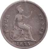 1855 FOURPENCE ( WF ) - Fourpence - Cambridgeshire Coins