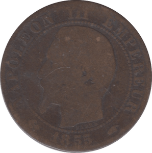 1855 FRANCE 10 CENTIMES - WORLD COINS - Cambridgeshire Coins