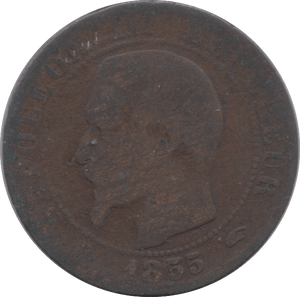 1855 FRANCE 5 CENTIMES - Cambridgeshire Coins