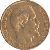 1855 GOLD 20 FRANCS FRANCE ( A ) NAPOLEON III - Gold World Coins - Cambridgeshire Coins