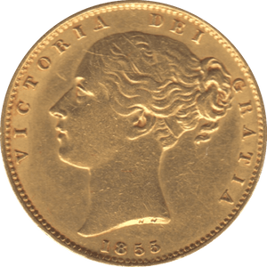 1855 GOLD SOVEREIGN ( GVF ) REF 2 SHIELD BACK - Sovereign - Cambridgeshire Coins