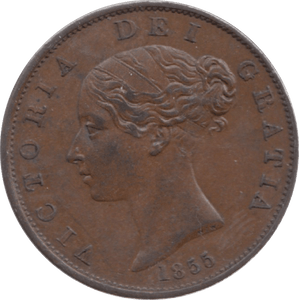 1855 HALFPENNY ( AUNC ) 23 - Halfpenny - Cambridgeshire Coins