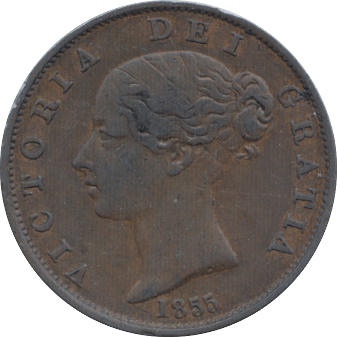 1855 HALFPENNY ( EF ) 1 - Halfpenny - Cambridgeshire Coins