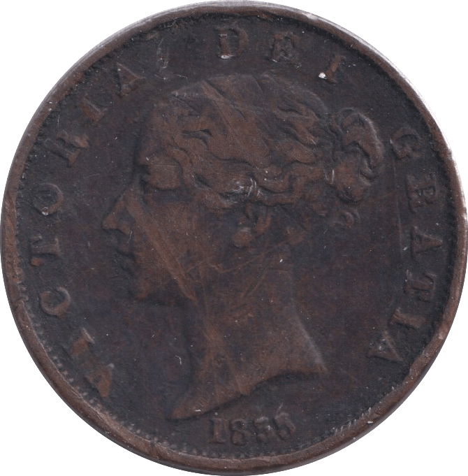 1855 HALFPENNY ( FINE ) - Halfpenny - Cambridgeshire Coins