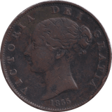 1855 HALFPENNY ( GF ) - Halfpenny - Cambridgeshire Coins