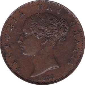 1855 HALFPENNY ( GVF ) B - Halfpenny - Cambridgeshire Coins