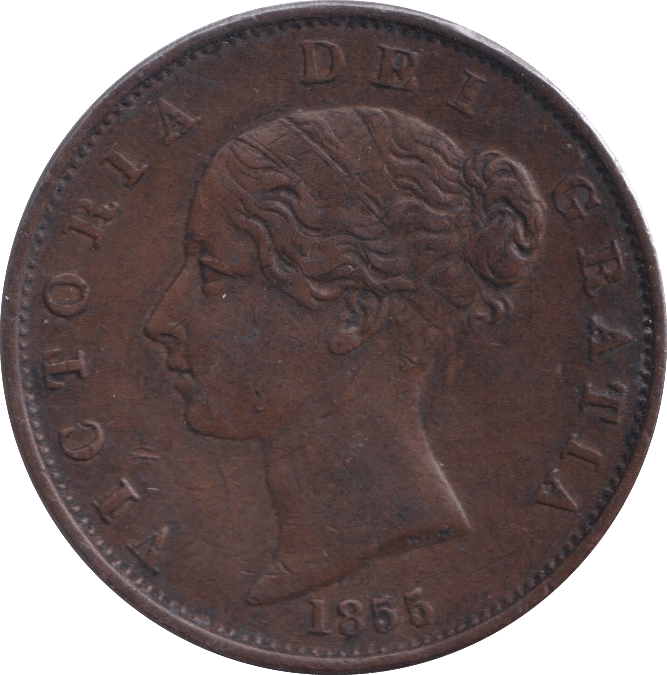 1855 HALFPENNY ( GVF ) - Halfpenny - Cambridgeshire Coins
