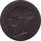 1855 HALFPENNY ( GVF ) - Halfpenny - Cambridgeshire Coins