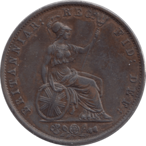 1855 HALFPENNY ( UNC ) 2 - Halfpenny - Cambridgeshire Coins