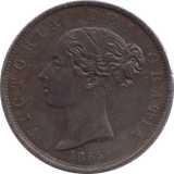 1855 HALFPENNY ( UNC ) 2 - Halfpenny - Cambridgeshire Coins