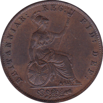 1855 HALFPENNY ( UNC ) - Halfpenny - Cambridgeshire Coins